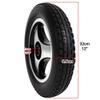 12 inch Rear Wheel Assembly for Electric Wheelchair, Black Non-Pneumatic Solid Tire with Aluminum Alloy Wheel Hub, Power Wheelchair Replacement Parts(2 Counts) view 2