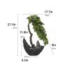 Artificial Bonsai Artificial Bonsai Tree Green Simulation Bonsai Plant Indoor Living Room Desktop Decoration Simulation Bonsai Tree 27.1in Large Decor Fake Tree for Home Office view 2