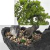 Artificial Bonsai Artificial Bonsai Tree Green Simulation Bonsai Plant Indoor Living Room Desktop Decoration Simulation Bonsai Tree 27.1in Large Decor Fake Tree for Home Office view 3