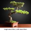 Artificial Bonsai Artificial Bonsai Tree Faux Tree Bonsai Pine Tree Bonsai with Red Ceramic Pot Indoor Decoration House Plant for Desktop Home Decor for Home Office view 2