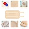 4 Pcs Castor Oil Pack Wrap Organic Cotton for Liver Detox, Stomach, Belly, Neck, Breast & Entire Body, Reusable Pads Kit for Hot/Cold Compress with Adjustable Elastic Strap, Waterproof & Anti Oil Leak view 4