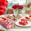 100Pack Valentine's Day Guest Napkins Red Heart Hand Napkin 3 Ply Love Hearts Disposable Dinner Paper Napkin Holiday Decorative Napkin for Wedding Anniversary Party Supplies, 13 x 15.7 Inch view 4