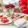 100Pack Heart Guest Napkin 3 Ply Valentine's Day Disposable Napkins Love Hearts Dinner Hand Napkin for Wedding Anniversary Mother's Day, 13 x 15.7 Inch view 4