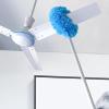 53 Inches Extendable Duster for High Ceilings, Washable Microfiber Duster with Extension Pole, Telescoping Bendable Feather Duster for Furniture Blinds, High Ceiling Fan, Cars Yellow view 3