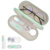 Eyeglass Case Double Sided Travel Size Cute Portable Contact Lens Box 2 in 1 Multifunction With Tool for Daily Outdoor Office view 1
