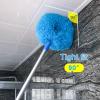 53 Inches Extendable Duster for High Ceilings, Washable Microfiber Duster with Extension Pole, Telescoping Bendable Feather Duster for Furniture Blinds, High Ceiling Fan, Cars Grey view 4