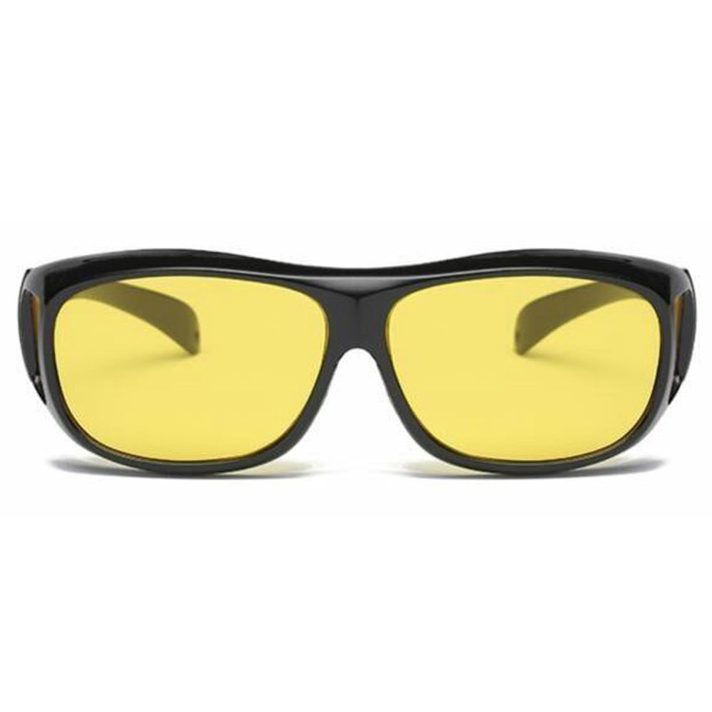 Tomuvpzn Macular Degeneration Glasses for Men/Women,Glasses for Macular Degeneration Aids, Glaucoma, Cataracts and Retinitis Pigmentosa for Outdoor and Indoor Yellow Lenses, Large Size