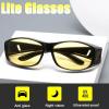 Tomuvpzn Macular Degeneration Glasses for Men/Women,Glasses for Macular Degeneration Aids, Glaucoma, Cataracts and Retinitis Pigmentosa for Outdoor and Indoor Yellow Lenses, Large Size view 2