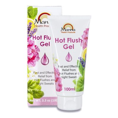 Manna Health Products Hot Flush Gel for Hot Flushes and Night Sweats