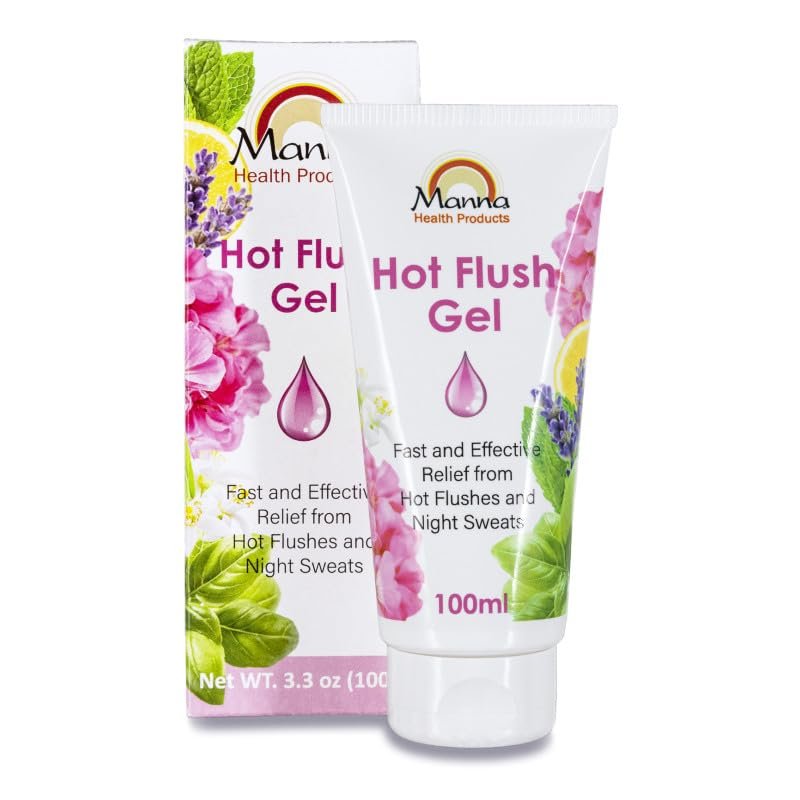 Manna Health Products Hot Flush Gel for Hot Flushes and Night Sweats