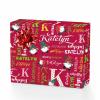 MyPupSocks Personalized Name Wrapping Paper Christmas Santa Birthday Boy Wrapping Paper Roll Red Wrapping Paper Christmas Wrapping Paper 4 Rolls view 1