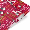 MyPupSocks Personalized Name Wrapping Paper Christmas Santa Birthday Boy Wrapping Paper Roll Red Wrapping Paper Christmas Wrapping Paper 4 Rolls view 3