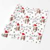 MyPupSocks Personalized Wrapping Paper with Name Christmas Merry Christmas All Occasion Wrapping Paper Santa Hat Face Text Wrapping Paper Custom Wedding Wrapping Paper 4 Rolls view 2