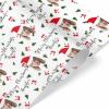 MyPupSocks Personalized Wrapping Paper with Name Christmas Merry Christmas All Occasion Wrapping Paper Santa Hat Face Text Wrapping Paper Custom Wedding Wrapping Paper 4 Rolls view 3