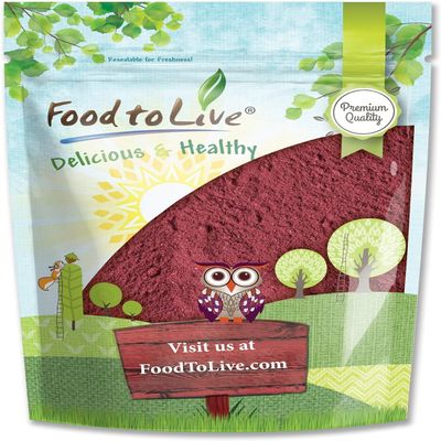 Beet Root Powder, 5 Pounds  Finely Ground Dried Beet Root, Pure, Kosher and Vegan, Raw Superfood. Bulk Powder. Rich in Folate, Potassium and Fiber. Great for Drinks, Smoothies, Sauces, and Soups