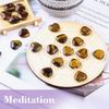 10pcs Natural Crystal Tiger Eye Heart Love Shaped Tiger Eye Healing Stones Polished Rocks Cute Mini Palm Chakra Gemstones Reiki Energy Balancing Stone for Meditation Birthday Gift 0.8 inch(20mm) view 3