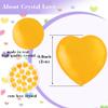 10pcs Natural Crystal Yellow Aventurine Heart Shaped Topaz Healing Stones Polished Cute Mini Palm Chakra Gemstones Reiki Energy Balancing Stone for Meditation Birthday Gift 0.8 inch(20 mm) view 2