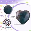 10pcs Natural Crystal Heart Indian Agate Love Shaped Healing Stones Polished Rocks Cute Mini Palm Chakra Gemstone Reiki Energy Balancing Stone for Meditation Birthday Gift 0.8 inch(20mm) view 2