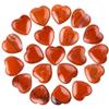 10pcs Natural Crystal Red Jasper Heart Shaped Healing Red Jasper Healing Stones Polished Rocks Cute Mini Palm Chakra Gemstones Reiki Energy Balancing Stone for Meditation Birthday Gift 0.8 inch(20mm) view 1