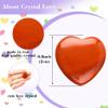 10pcs Natural Crystal Red Jasper Heart Shaped Healing Red Jasper Healing Stones Polished Rocks Cute Mini Palm Chakra Gemstones Reiki Energy Balancing Stone for Meditation Birthday Gift 0.8 inch(20mm) view 2