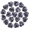 10pcs Natural Crystal Snow Flake Heart Love Shaped Snow Flake Healing Stones Polished Rocks Cute Mini Palm Chakra Gemstones Reiki Energy Balancing Stone for Meditation Birthday Gift 0.8 inch(20mm) view 1