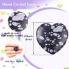 10pcs Natural Crystal Snow Flake Heart Love Shaped Snow Flake Healing Stones Polished Rocks Cute Mini Palm Chakra Gemstones Reiki Energy Balancing Stone for Meditation Birthday Gift 0.8 inch(20mm) view 2