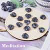 10pcs Natural Crystal Snow Flake Heart Love Shaped Snow Flake Healing Stones Polished Rocks Cute Mini Palm Chakra Gemstones Reiki Energy Balancing Stone for Meditation Birthday Gift 0.8 inch(20mm) view 4