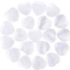 10pcs Natural Crystal Clear Quartz Heart Shaped Healing Clear Quartz Stones Polished Rocks Cute Mini Palm Chakra Gemstones Reiki Energy Balancing Stone for Meditation Birthday Gift 0.8 inch(20 mm) view 1