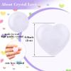 10pcs Natural Crystal Clear Quartz Heart Shaped Healing Clear Quartz Stones Polished Rocks Cute Mini Palm Chakra Gemstones Reiki Energy Balancing Stone for Meditation Birthday Gift 0.8 inch(20 mm) view 2