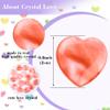 10pcs Natural Crystal Watermelon Quartz Heart Shaped Healing Watermelon Quartz Stones Polished Cute Mini Palm Chakra Gemstones Reiki Energy Balancing Stone for Meditation Birthday Gift 0.8 inch(20mm) view 2