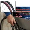 WORDFUN 2X Solid Wheel Replacement for Wheelchairs, Manual Wheelchair Rear Wheel, Rear Rollator Replacement Wheel Assembly, Wearresistant, Metal Wheel Hub, with Bearing view 4