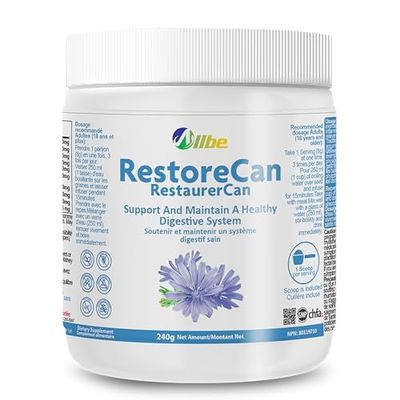 Allbe RestoreCan L-Glutamine - 240g, L Glutamine Powder Supplement for Digestive Gut Health, Muscle Repair, and Immune Support, Non-GMO and Gluten-Free Glutamine Powder