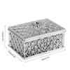 12Pcs Gift Box With Treasure Chest Shape, Square Hollow Candy Box For Wedding And Birthday Party Decoration, Important Holiday Decoration Box(Silver) view 3