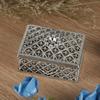 12Pcs Gift Box With Treasure Chest Shape, Square Hollow Candy Box For Wedding And Birthday Party Decoration, Important Holiday Decoration Box(Silver) view 4