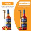Coffee and Tea Syrup Variety Pack  Sugar Free Strawberry & Peach Syrups with 2 Syrup Pump Dispensers Compatible with 25.4 oz Syrup Bottles  Flavoring for Coffee, Soda, Frappes, Lattes view 2