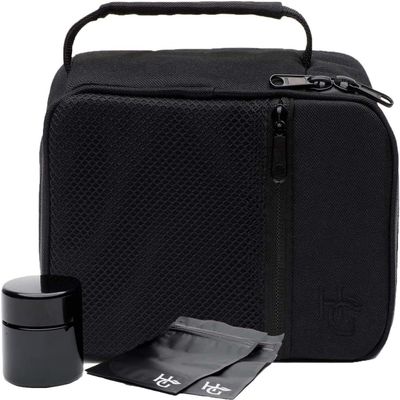 Herb Guard Black Large Case with Hanging Combination Locks