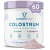 WONDERCOW Colostrum Supplement Powder for Gut Health, Immune Support, Muscle Recovery & Wellness | Natural IgG Pure Whole Bovine Colostrum Superfood, Elderberry, 60 Servings view 1