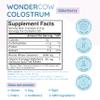 WONDERCOW Colostrum Supplement Powder for Gut Health, Immune Support, Muscle Recovery & Wellness | Natural IgG Pure Whole Bovine Colostrum Superfood, Elderberry, 60 Servings view 3