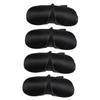 GLEAVI 4pcs Eye Masks for Sleep Comfortable Blindfolds That Block Light Unique Design for Eye Movement Soft for Travel and Restful Sleep Black view 1