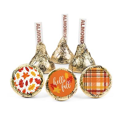 85 Pcs Fall Candy Chocolate Kisses with Almonds (13.6oz) - Hello Fall