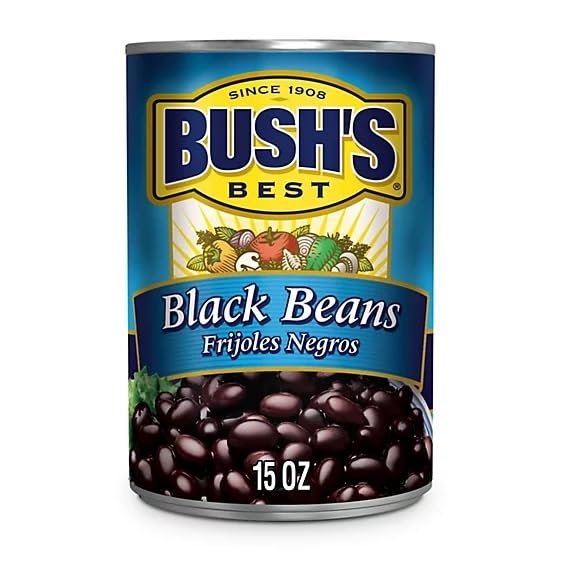 Bush's Best Black Beans 15 oz. (Pack of 6)