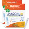 Boiron ColdCalm Baby 40 Count (Pack of 2) Single-Use Drops for Relief from Cold Symptoms of Sneezing, Runny Nose, and Nasal Congestion - Sterile and Non-Drowsy Liquid Cold Calm Doses view 1