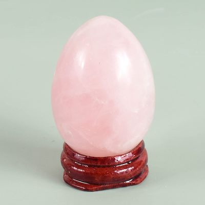 50 * 35 Big Size Yoni Egg Massage Body Natural Crystal Rose Quartz Ball Kegel Exercise Tool Massager,50x35 Undrill