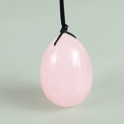 50 * 35 Big Size Yoni Egg Massage Body Natural Crystal Rose Quartz Ball Kegel Exercise Tool Massager,50x35 Drill Rose