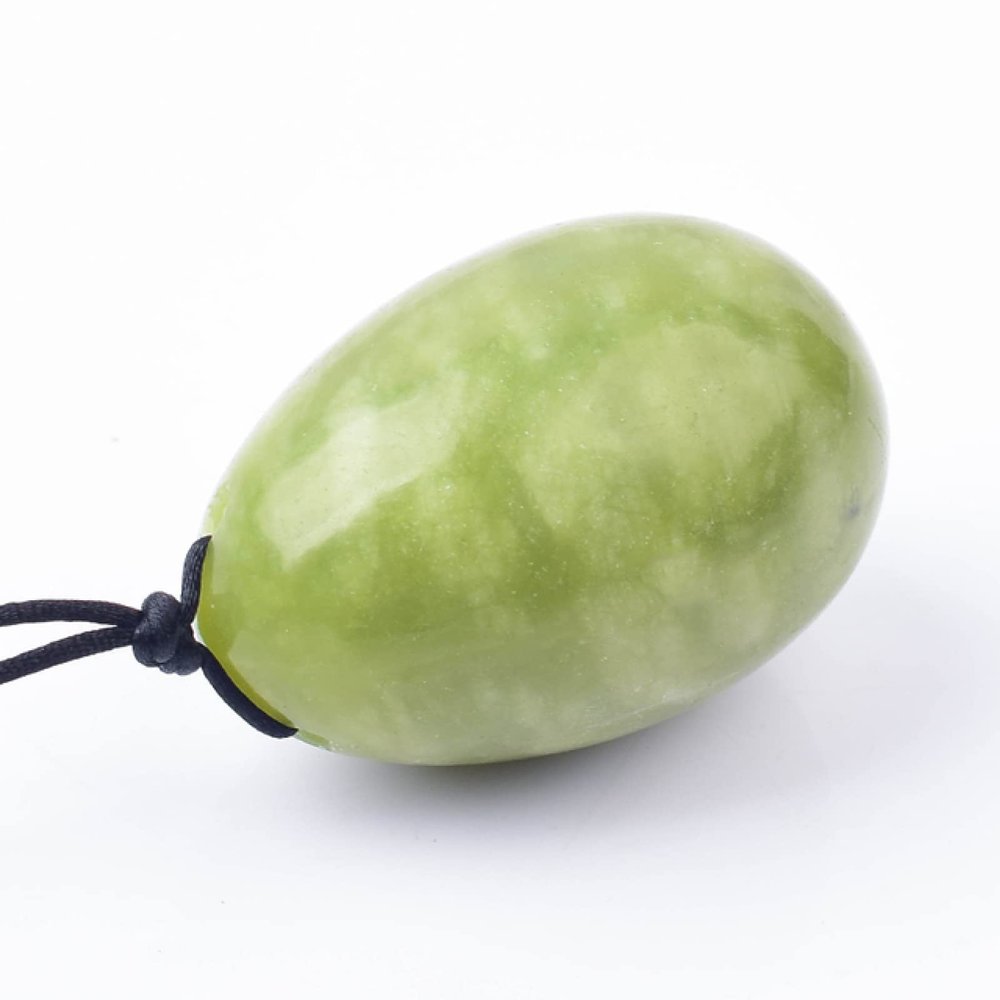 30 X 20 MM Massage Egg Natural Crystal Jade Mineral Yoni Ball Kegel Exercise Tool Women,Helu Jade