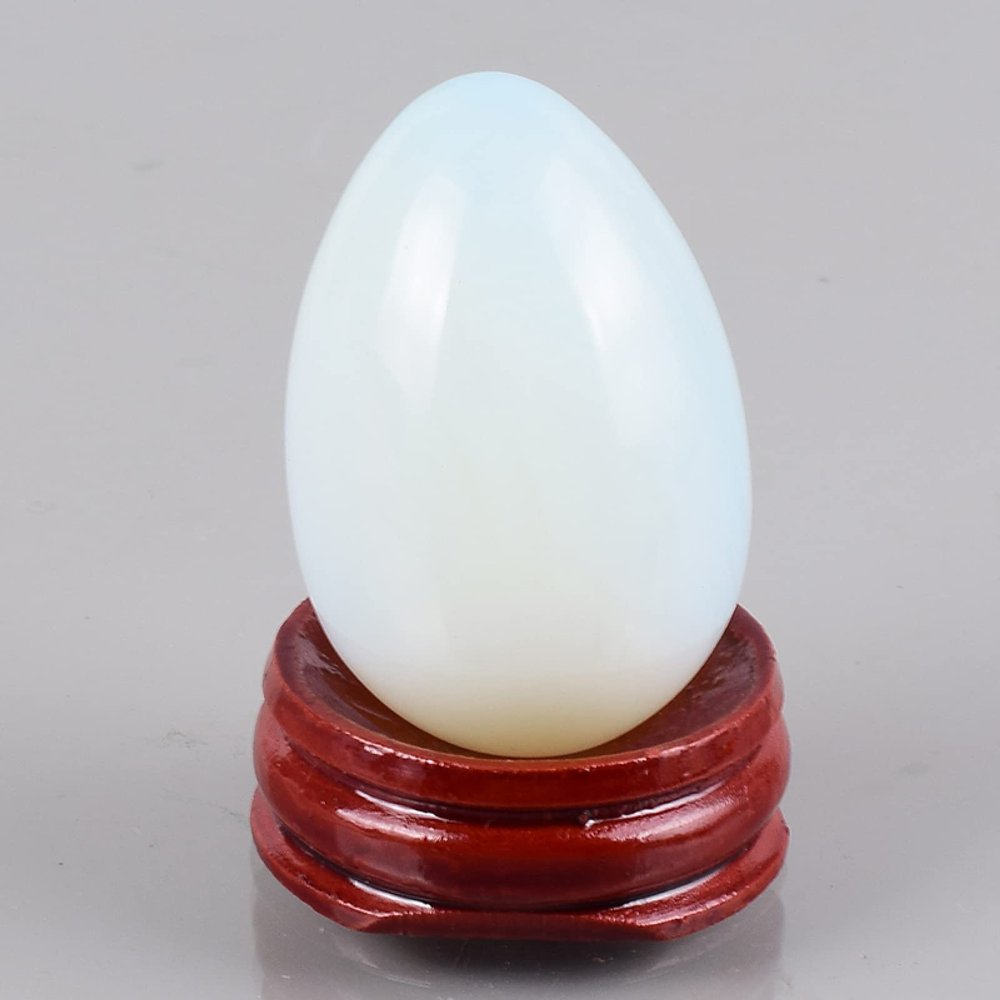 Massage Wand Yoni Egg Set Opalite Mineral Quartz Ball Kegel Exercise Tool Massager Women,45x30 Undrill Egg