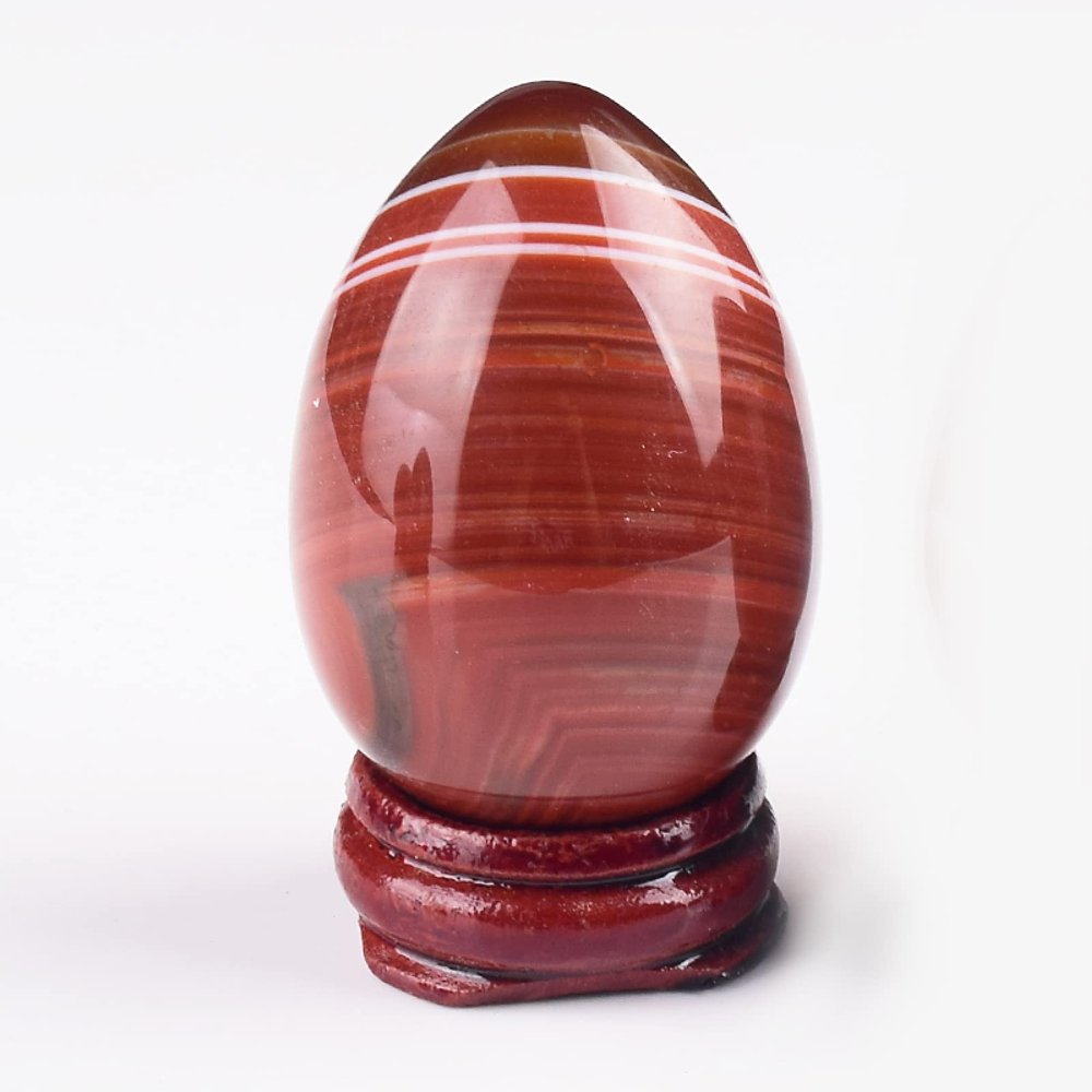 50 * 35 Big Size Yoni Egg Massage Body Natural Crystal Rose Quartz Ball Kegel Exercise Tool Massager,50X35 Undrill Agate