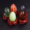 30 * 20 Small Massage Egg Yoni Ball Natural Stone Amethyst Jade Crystal Undrilled Massager Kegel Exercise Tool,Mahogany Jasper view 3