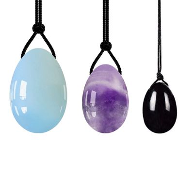 4PCs Natural Jade Yoni Eggs Massage Wand Set Ladies Kegel Exerciser Yoni Massage for Women Wellness,3PC 04