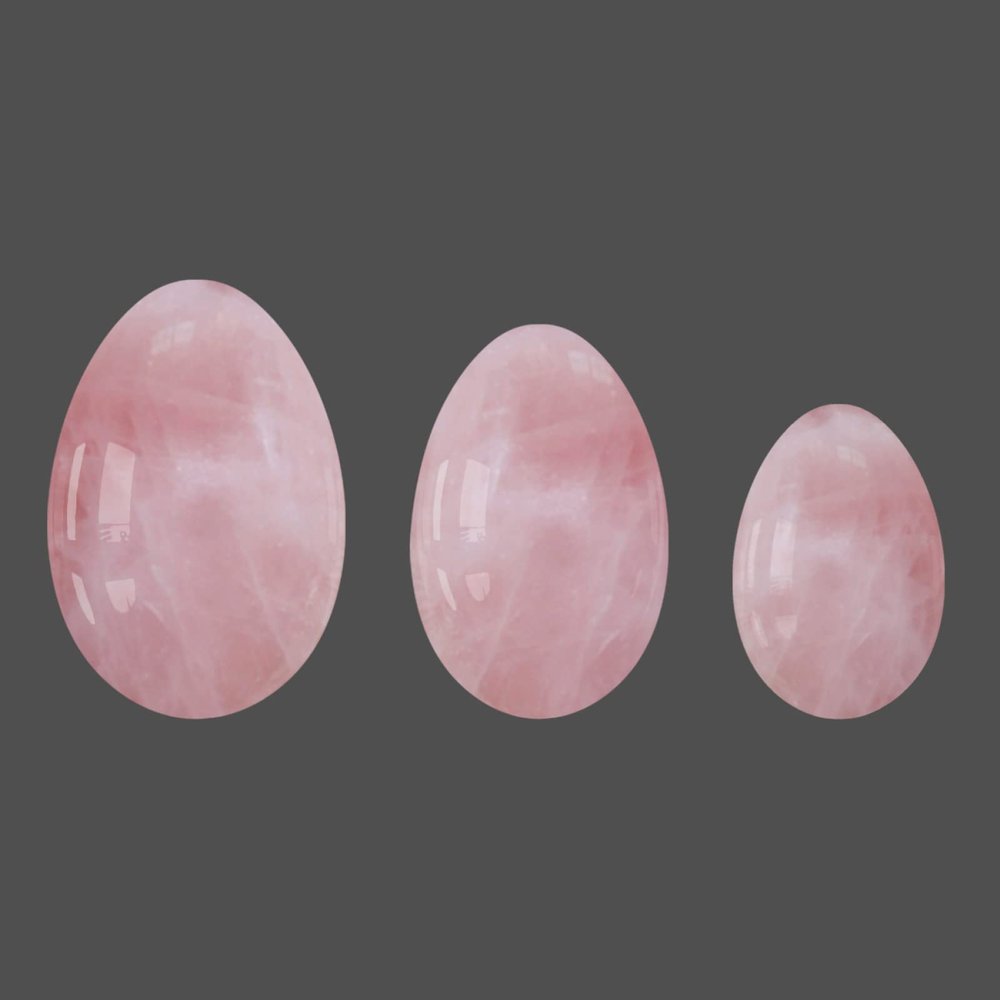 Rose Quartz Yoni Egg Jade Eggs Women Kegel Exerciser Jade Massager Ball Crystal Kegel Eggs Yoni Wand,Undrilled Egg No Box